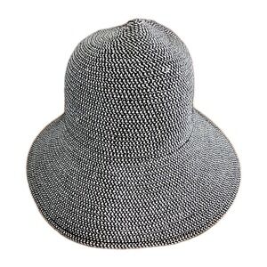 Magid Hats Neutral Black & White 100% Paper Bucket Sun Hat OS Foldable Packable